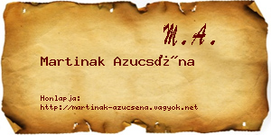 Martinak Azucséna névjegykártya